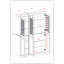 Vaisselier 100% bois massif 48,5 po avec verre givré, portes solides, 2 tiroirs et tablettes réglables-1049034396