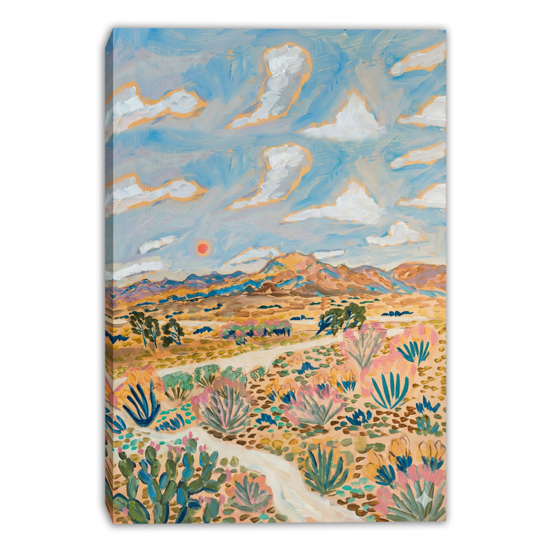 «Desert Sky Wander», art mural sur toile, H 16 po x l 12 po x P 1 po