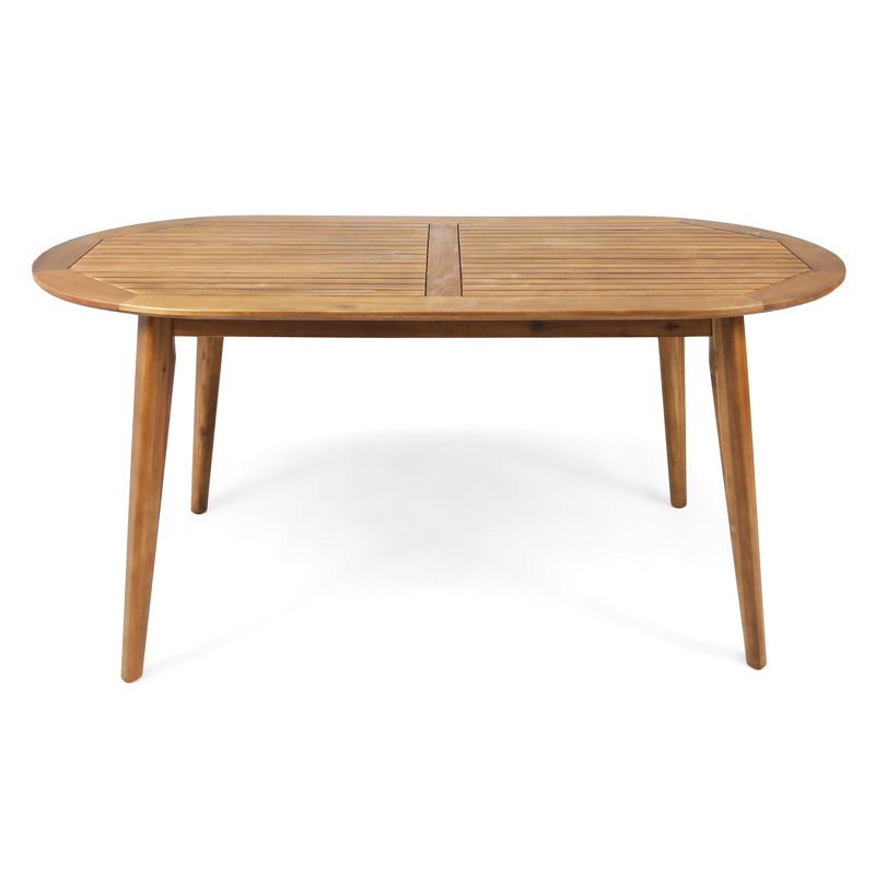 Chic table en bois pour la vie en plein air - ajoute un look avec la construction offre une base stable
