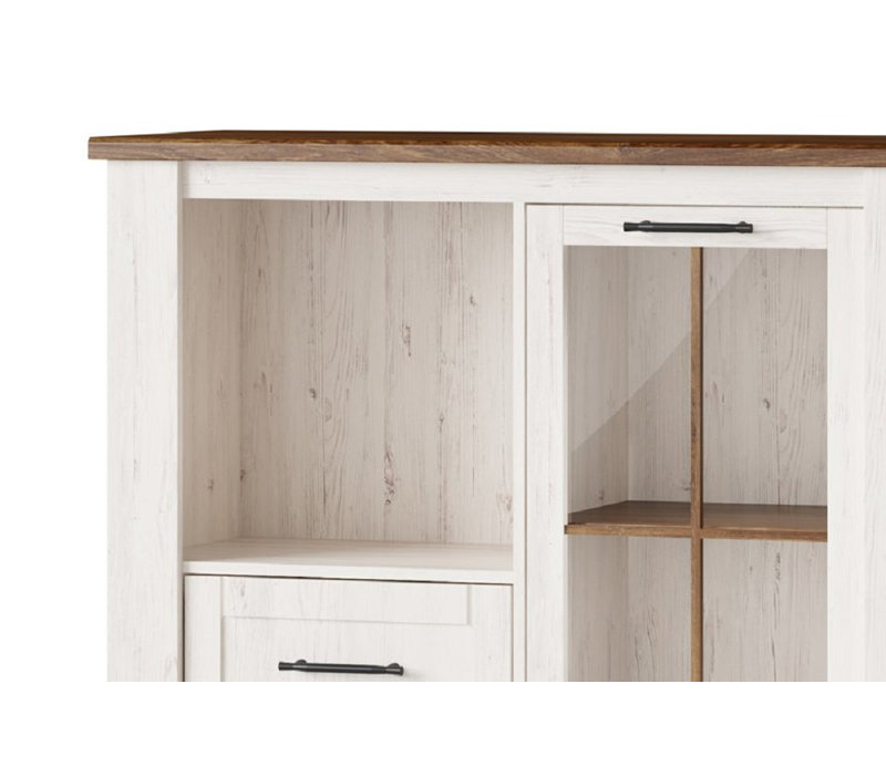 COUNTRY 1-Door 3-Drawer Display Cabinet
