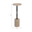 Table haute en travertin Braxton Comino-844963322