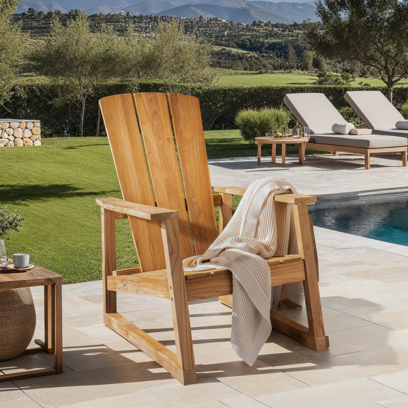 Teak Outdoor Adirondack Chair