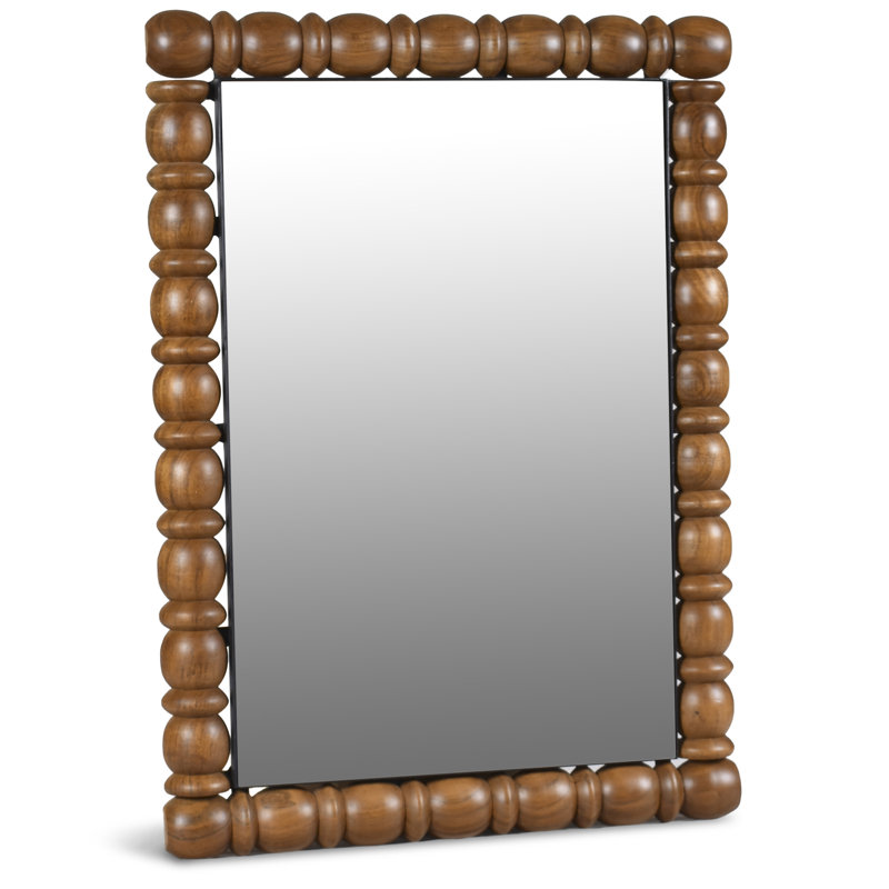 Aubrey Accent Mirror, 36" x 26", Brown