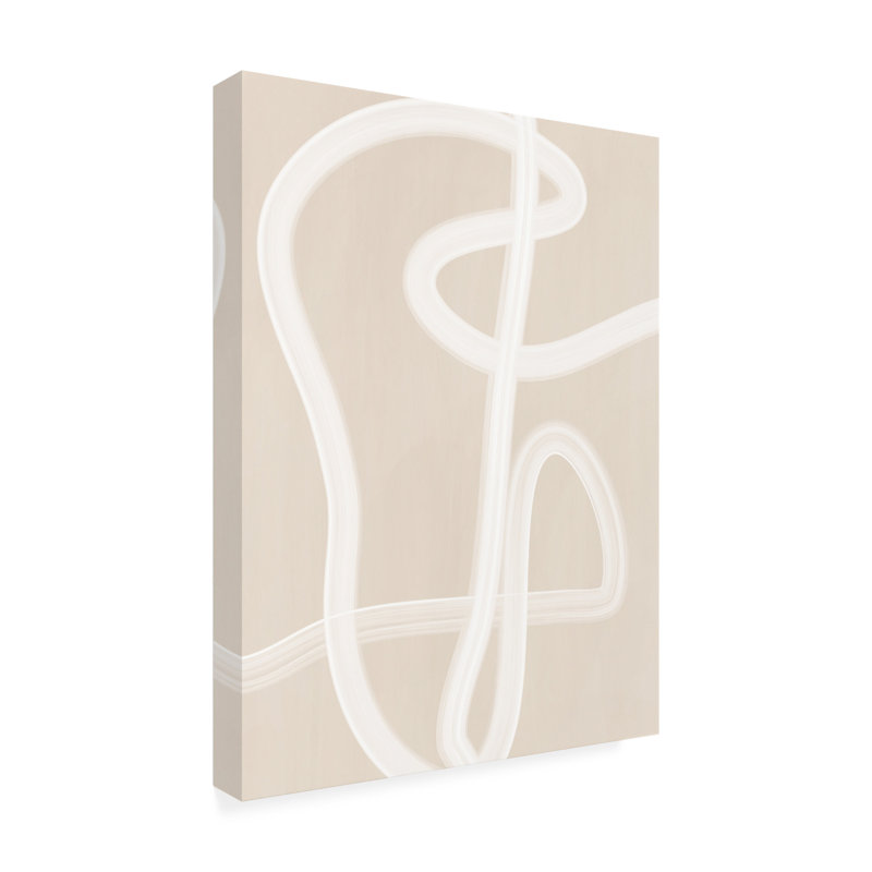 «Bol bol blanc coup de pinceau n ° 2 sur toile» par Elena Ristova, H 32 po x l 24 po x P 2 po