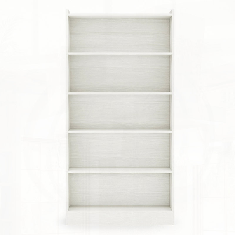 Six-Tier Modern Library Bookshelf Storage Organizer, White