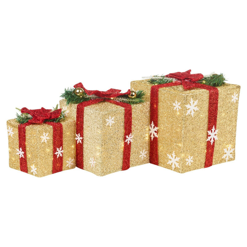 Christmas Religious & Spiritual Decorative Accent, Yellow/Red