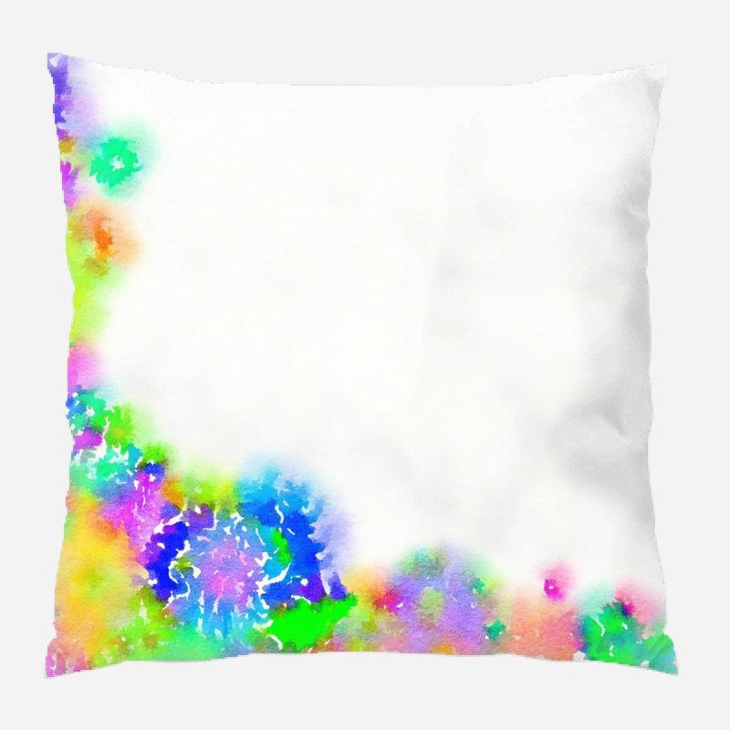 Reversible Throw Pillow, Indoor, Microsuede
