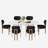 Oval Double Pedestal Kitchen Table Sets-777968128-772132276