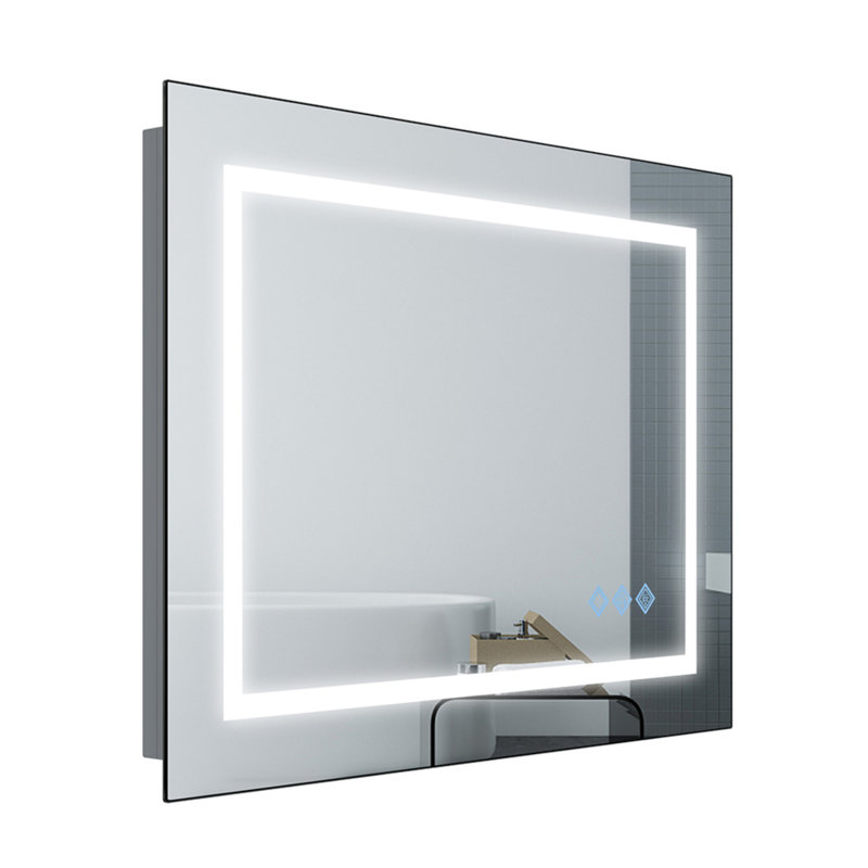 Miroir de salle de bain avec éclairage à DEL, 47,99 po x 35,98 po