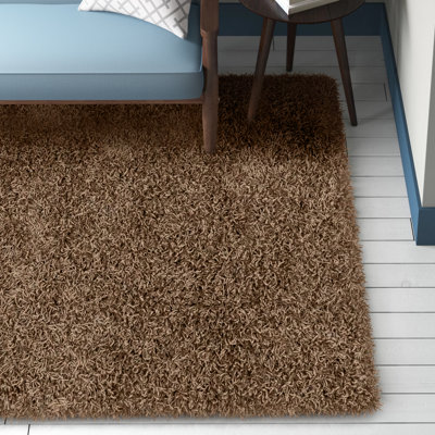 Assar Handmade Tufted Light Brown Area Rug 