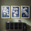 FLORAL Series CLxxxi - impression encadrée sur mesure de qualité supérieure - 3 pièces-1879935942-1879935938