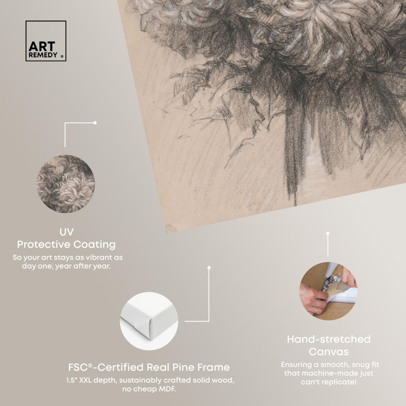 «Ghost Flowers», reproduction d'art sur toile par Art Remedy, H 54 po x l 36 po, Gallery Wrapped