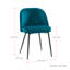 Chaise d'appoint en velours Steller-740009228