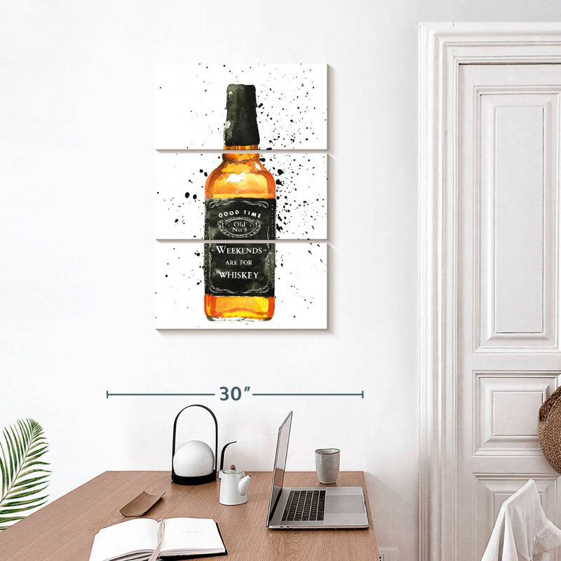 Weekends Are For Whiskey, 32" H x 20" W