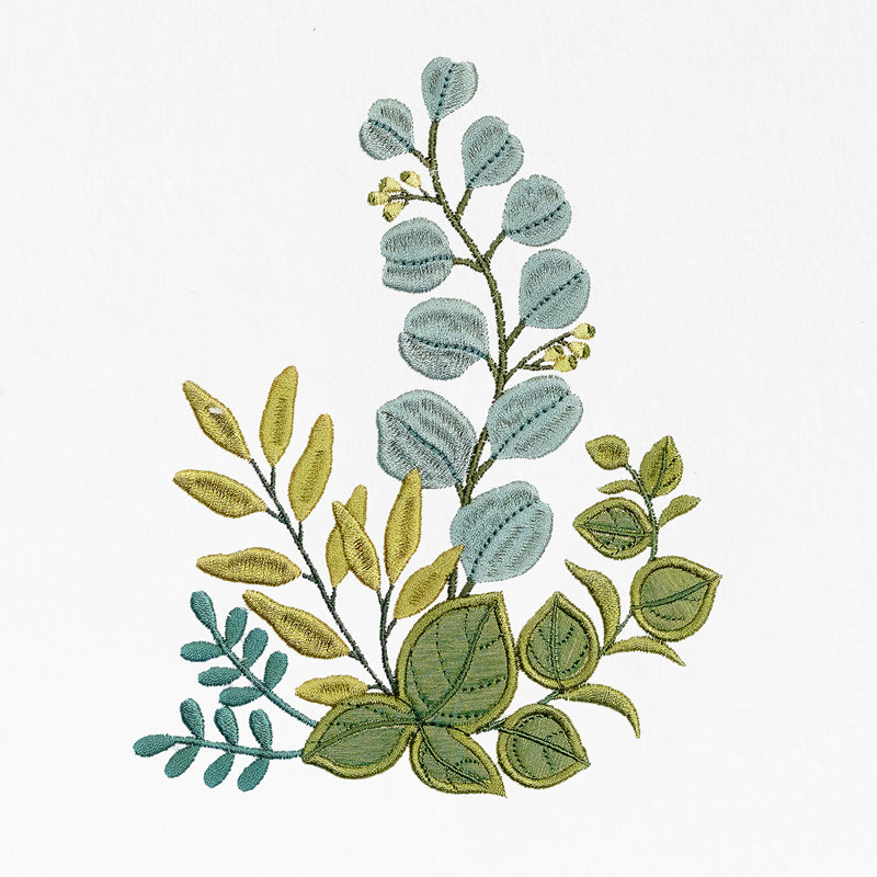 Ensemble de serviettes 4 pièces Botanica, Blanc