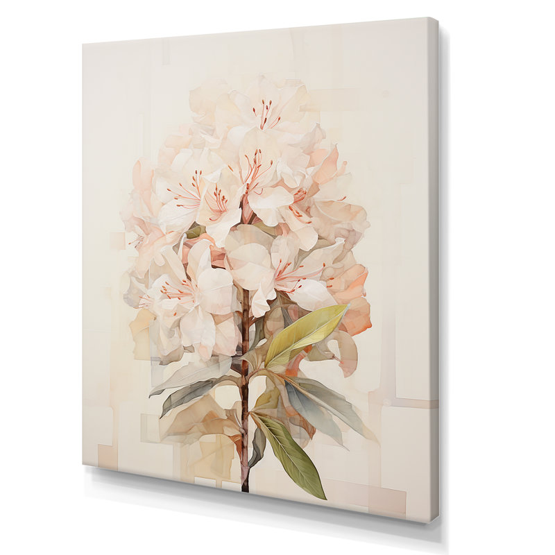 «Subdued Rhododendron Simplicity I», art mural sur toile Rhododendron, Toile tendue, H 20 po x l 12 po