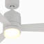 Ventilateur de plafond 48 po intérieur / extérieur toutes saisons avec ensemble d'éclairage DEL blanc mat-576374949