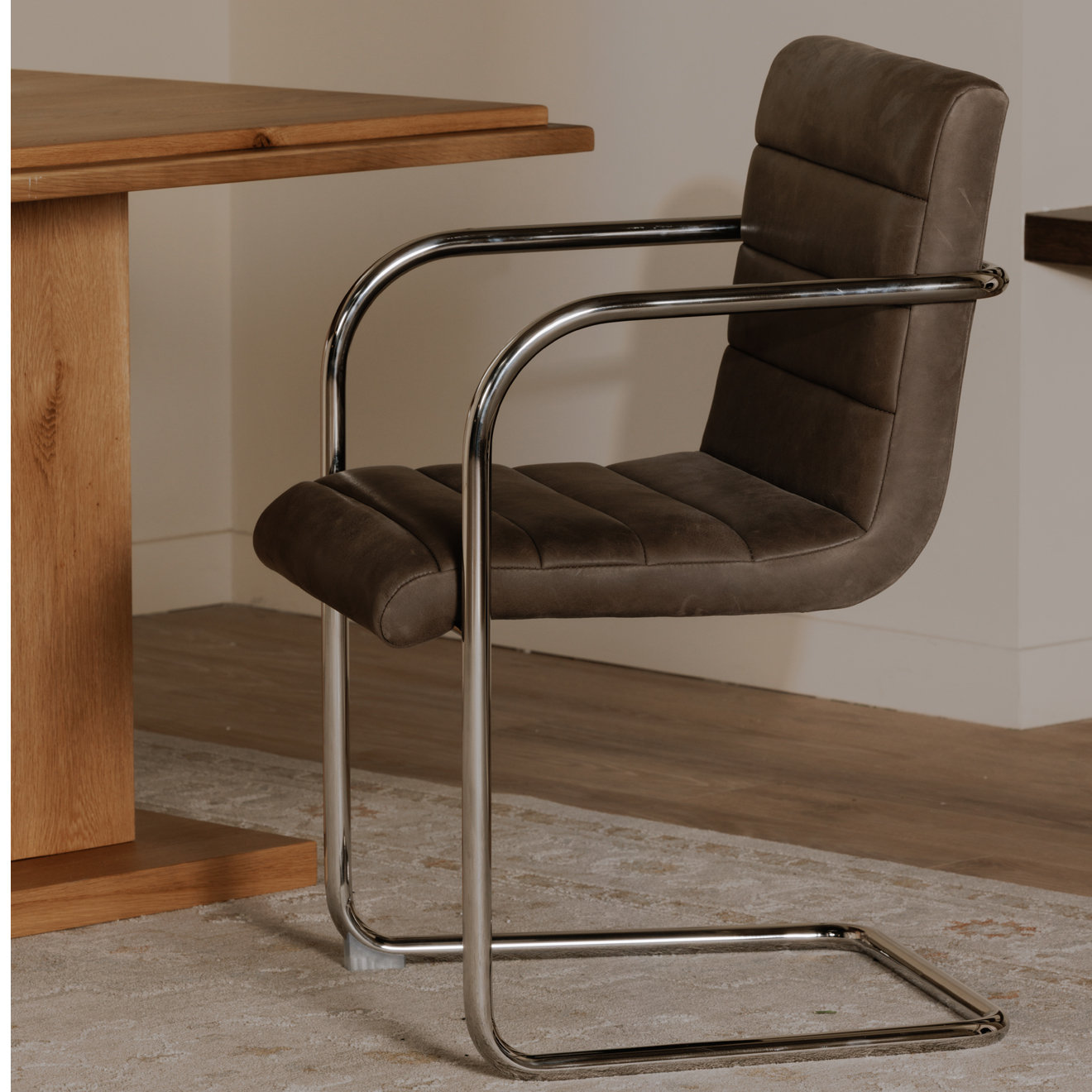Mohair Side Chair, Green