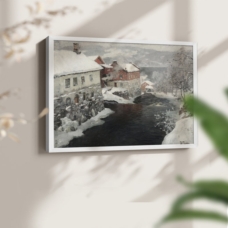 Paysages rétro-CCxxv-reproduction encadrée, H 8 po x l 10 po, Blanc