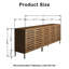 Buffet de style campagnard de 78 pouces de largeur (ensemble de 2)