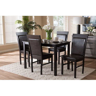 Kaiyen 4 - Person Solid Wood Top Four Leg Dining Set