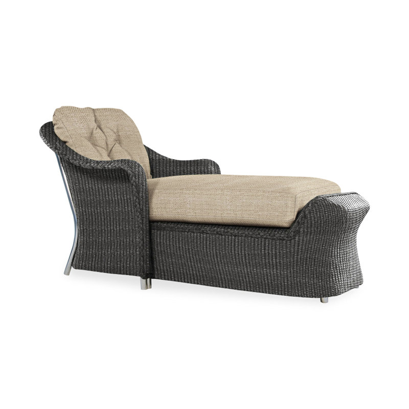 Reflections Outdoor Chaise Lounge, Sailcloth Salt, Mink