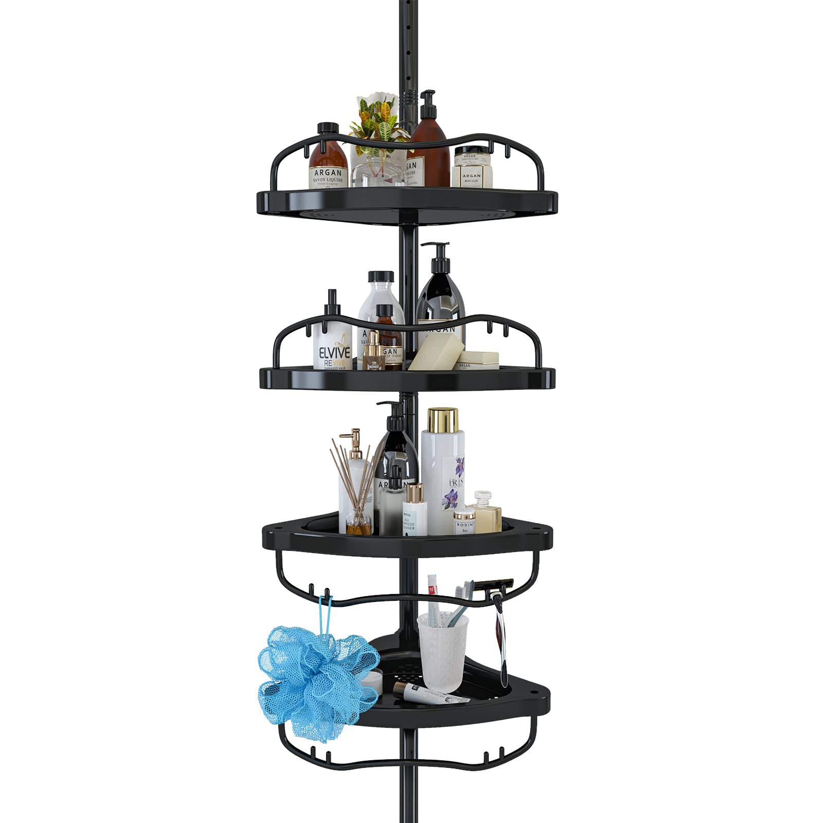 Eisenman Tension Pole  Corner shower caddy, First apartment