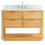 Dayton 48" Woodgrain Vanity With Carrara Marble Top
