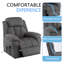 Fauteuil inclinable et chauffant en velours Lunagrace