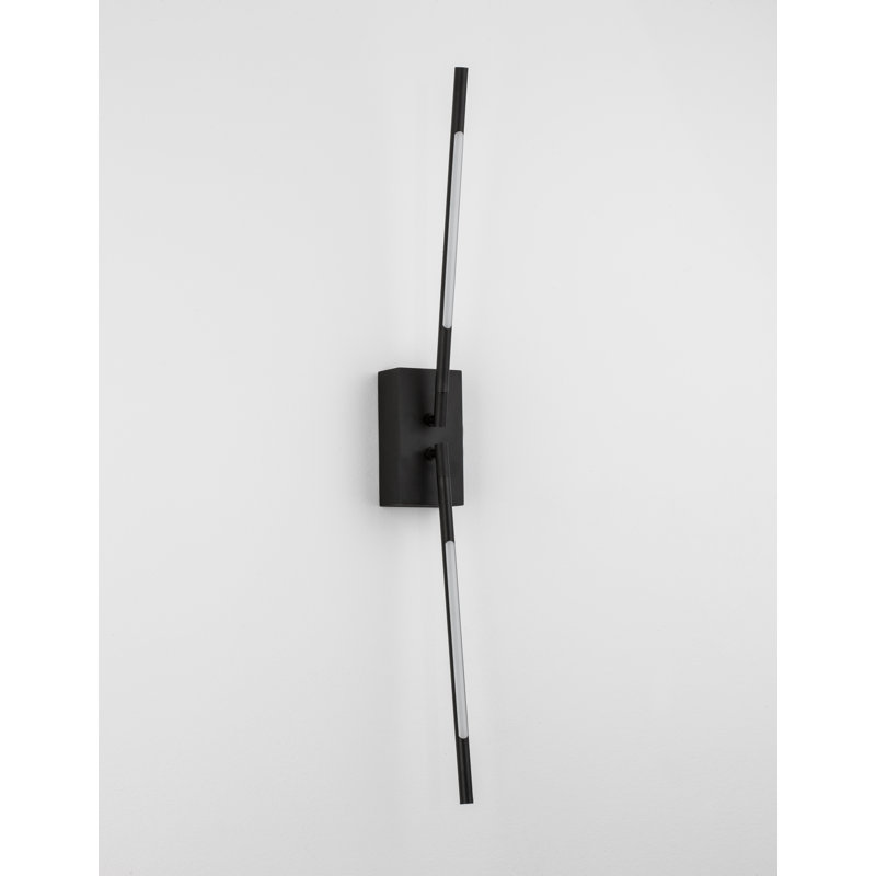 LED Armed Sconce, Black