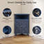 Armoire de rangement à double porte avec tablettes réglables-1279082208