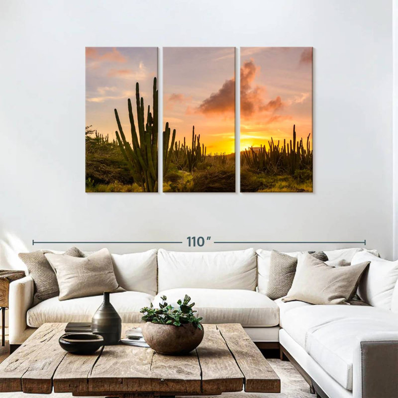 Harnek Cactus Sunset, 48" H x 74" W