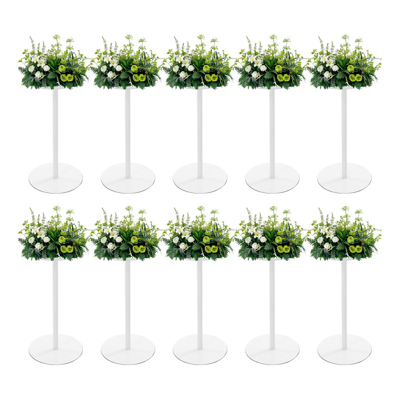 10 pièces de support de fleurs de mariage en métal simple et moderne pour centres de table de mariage, fête d'anniversaire, décorations de la Saint-Valentin