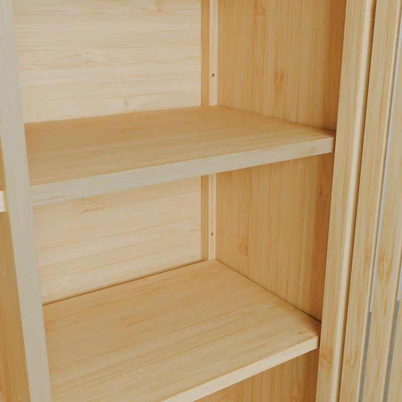 large-capacity single-door storage shelves