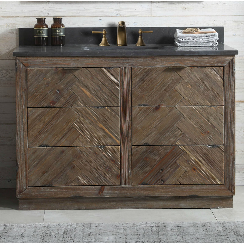 48'' Single Bathroom Vanity with Stone Top