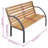 Patio Bench 44.1" Solid Wood Fir