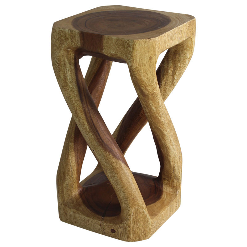 Table de bout Calaysia, H 22 po x l 12 po x P 12 po, Bois de chêne