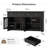 55” Sideboard Buffet Cabinet with Storage and LED Light