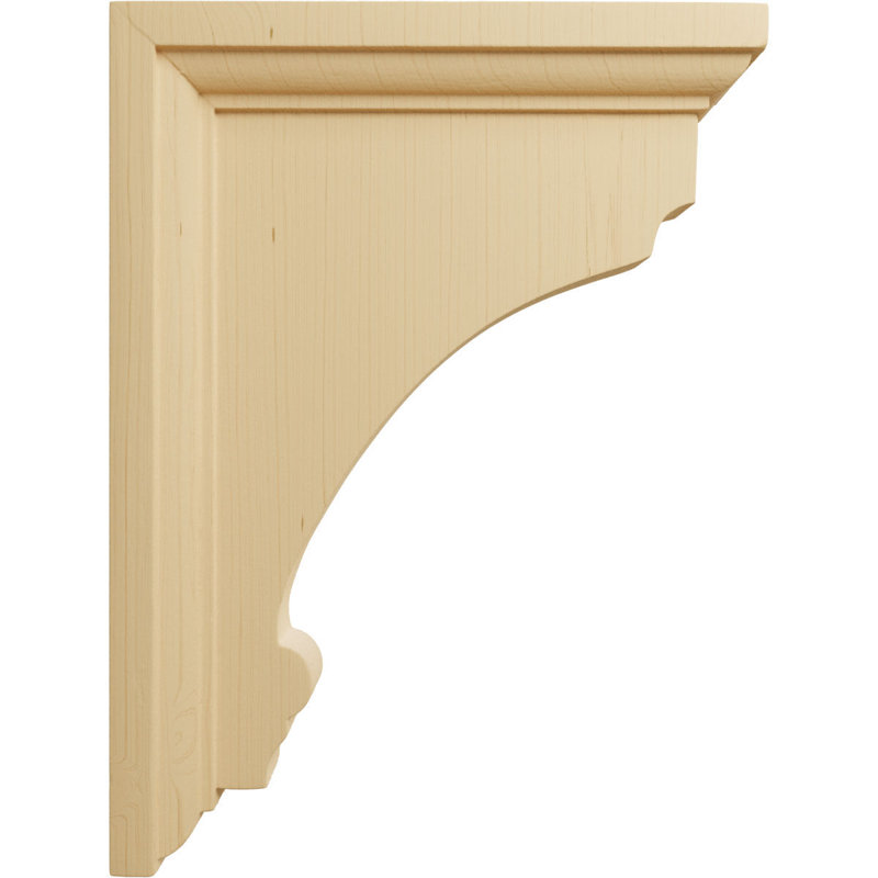 Alder Medium Thompson Hand-Carved Wood Corbel Bracket