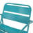 Teal Iron Chair: Enjoy Relaxing Outdoors, 24.67 In. Depth, 27.19 Width, 24.66 Height, 14.13 Lb Patio Relaxation Delight,