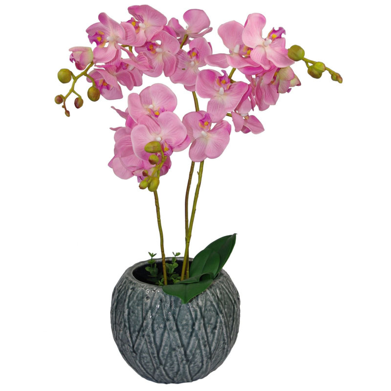 Plastic, Silk Artificial Arrangement in Pot