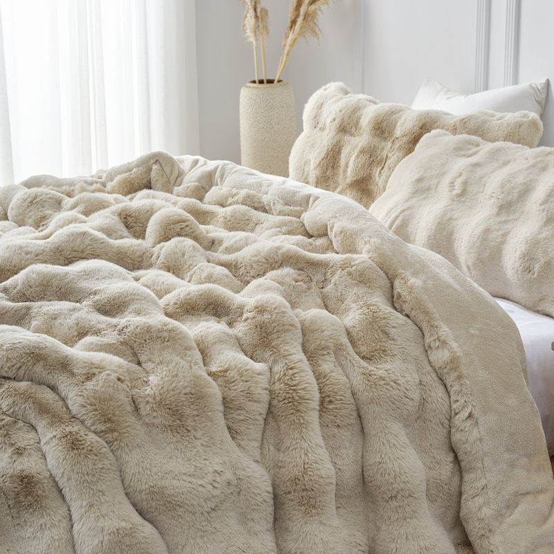 Snowball® Giant - Coma Inducer® Oversized King Comforter Set - Turtle Dove, Tan, King Comforter + 2 King Shams