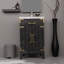 Meuble-lavabo simple 18 po P, comptoir en acrylique et Miroir-530751898-530751896
