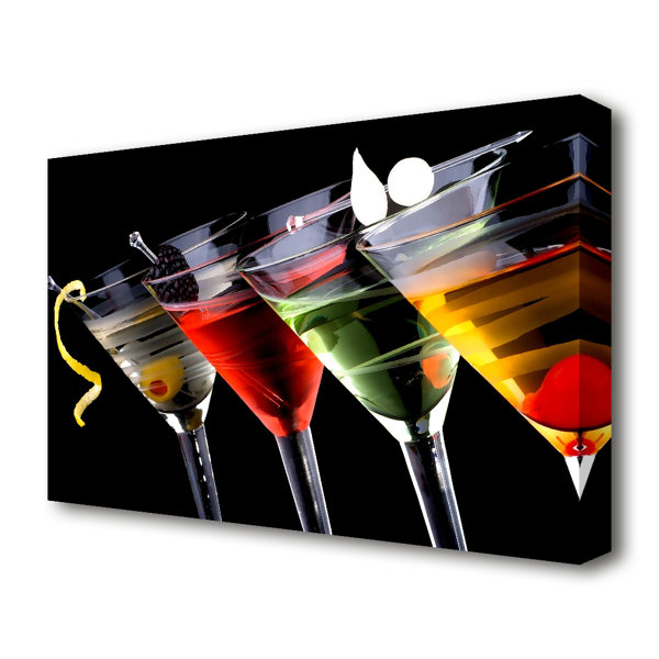 East Urban Home Drinks Anyone Kitchen - Wrapped Canvas Photograph ...