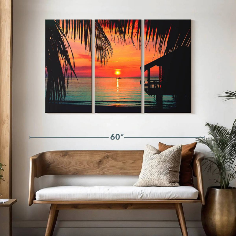 Roatan Sunset Gillard, H 32 po x l 50 po