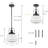 Adebola 1 - Light Matte Black Pendant