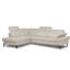 Genuine Leather Reclining Corner Sofa with Adjustable Headrests and Adjustable Armrest and Storage-449599724-449599726