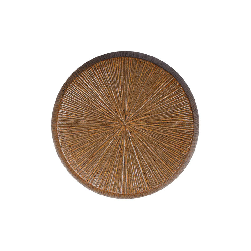 Provenance Signature Outdoor Round Side Table, Hazelnut