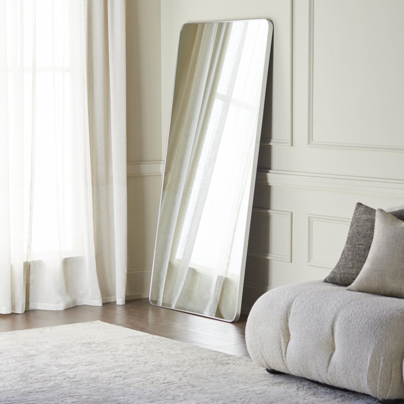 Destefano Essence Full Length Mirror, Silver, 72" x 36"