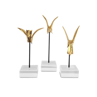 Gold Hummingbirds Set Of 3